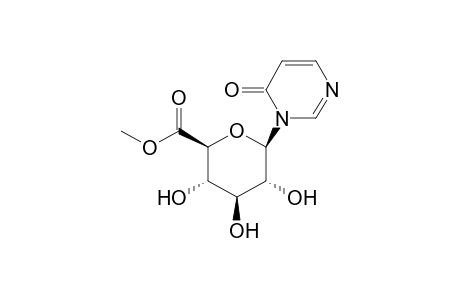 1-deoxy-1-(6-oxo-1(6H)-pyrimidinyl)-beta-D-glucopyranuronic acid, methyl ester