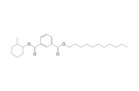 Isophthalic acid, 2-methylcyclohexyl undecyl ester