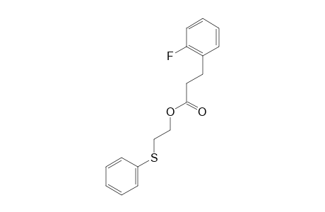 2-(Phenylthio)ethyl 3-(2-fluorophenyl)propanoate