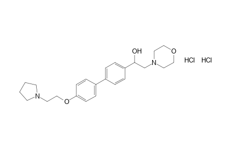 alpha-{4'-[2-1-pyrrolidinyl)ethoxy]-4-biphenylyl}-4-morpholineethanol, dihydrochloride