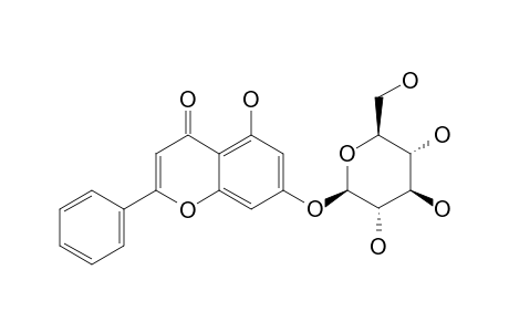 AEQUINOCTIN;CHRYSIN-7-O-BETA-D-GLUCOPYRANOSIDE