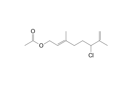 (2E)-6-Chloro-3,7-dimethylocta-2,7-dien-1-yl acetate
