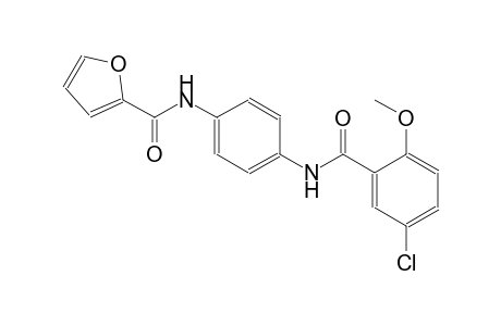 2-furancarboxamide, N-[4-[(5-chloro-2-methoxybenzoyl)amino]phenyl]-