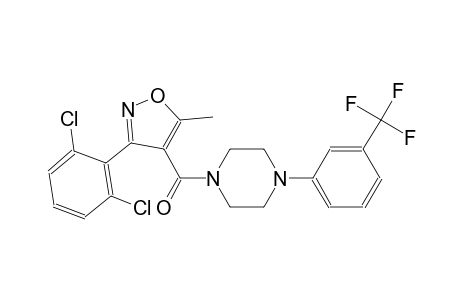 1-{[3-(2,6-dichlorophenyl)-5-methyl-4-isoxazolyl]carbonyl}-4-[3-(trifluoromethyl)phenyl]piperazine