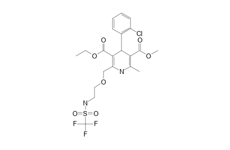 3-ETHYL-5-METHYL-4-(2-CHLOROPHENYL)-2-[[2-(TRIFLUOROMETHYLSULFONAMIDO)-ETHOXY]-METHYL]-1,4-DIHYDROPYRIDINE-3,5-DICARBOXYLATE