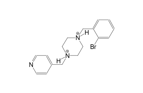 1-(2-bromobenzyl)-4-(4-pyridinylmethyl)piperazinediium