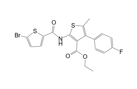 ethyl 2-{[(5-bromo-2-thienyl)carbonyl]amino}-4-(4-fluorophenyl)-5-methyl-3-thiophenecarboxylate