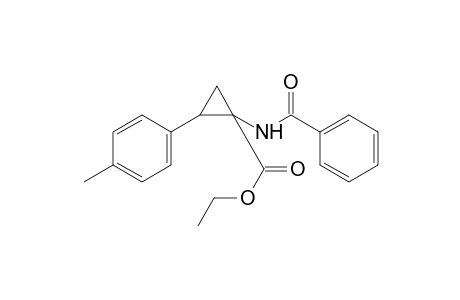 1-benzamido-2-p-tolylcyclopropanecarboxylic acid, ethyl ester
