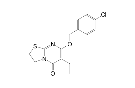 5H-thiazolo[3,2-a]pyrimidin-5-one, 7-[(4-chlorophenyl)methoxy]-6-ethyl-2,3-dihydro-