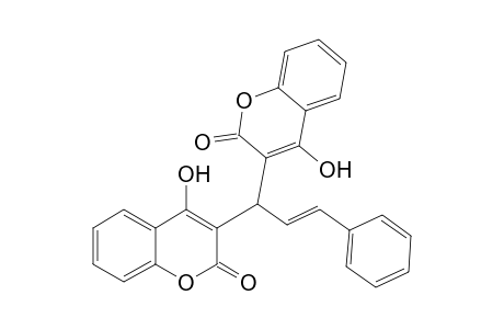 2H-1-Benzopyran-2-one, 3,3'-(3-phenyl-2-propenylidene)bis[4-hydroxy-, (E)-