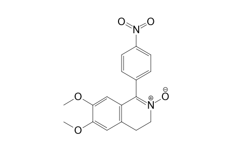 6,7-Dimethoxy-1-(p-nitrophenyl)-3,4-dihydroisoquinoline - N-Oxide