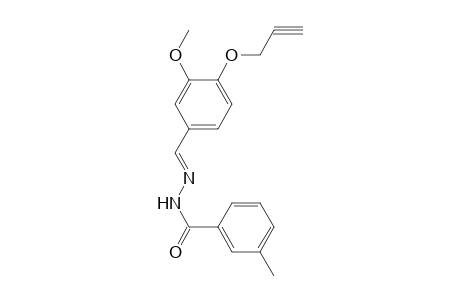 N'-((E)-[3-Methoxy-4-(2-propynyloxy)phenyl]methylidene)-3-methylbenzohydrazide