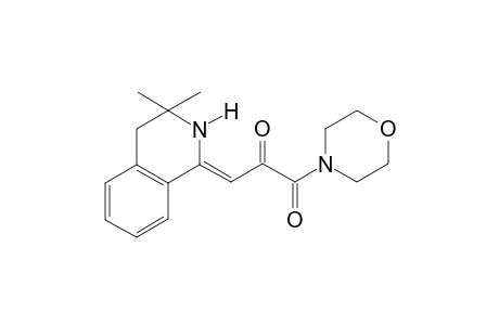 (3Z)-3-(3,3-dimethyl-2,4-dihydroisoquinolin-1-ylidene)-1-(4-morpholinyl)propane-1,2-dione