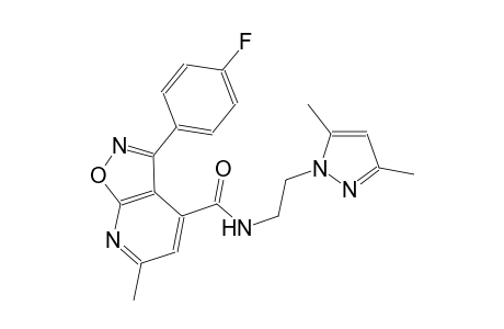isoxazolo[5,4-b]pyridine-4-carboxamide, N-[2-(3,5-dimethyl-1H-pyrazol-1-yl)ethyl]-3-(4-fluorophenyl)-6-methyl-