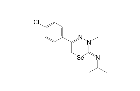 2-Isopropylimino-3-methyl-5-(4-chlorophenyl)-2,3-dihydro-6H-1,3,4-selenadiazine