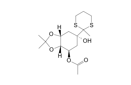 (1S,3R,4R,5R)-3-Acetoxy-4,5-(isopropylidendioxy)-1-(2-methyl-1,3-dithian-2-yl)cyclohexanol