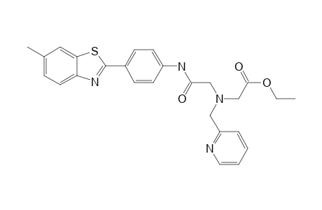 N-(PYRIDINE-2-YLMETHYL)-N-[4'-(BENZOTHIAZOL-2-YL)-(PHENYLAMINOACETYL)]-AMINOACETIC-ETHYLESTER