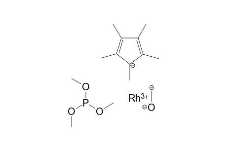 Methanolate 1,2,3,4,5-pentamethylcyclopenta-2,4-dien-1-ide rhodium(III) trimethyl phosphite