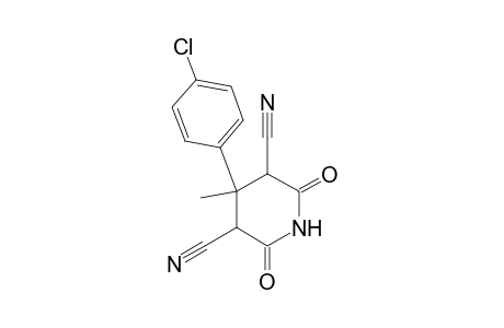 2,4-Dicyano-3-methyl-3-(4'-chlorophenyl)glutarimide