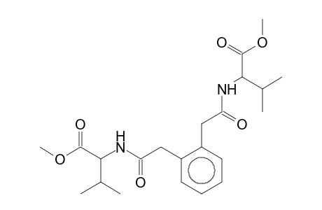 Methyl 2-({[2-(2-{[1-(methoxycarbonyl)-2-methylpropyl]amino}-2-oxoethyl)phenyl]acetyl}amino)-3-methylbutanoate