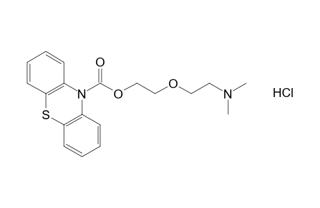 10-phenothiazinecarboxylic acid, 2-[2-(dimethylamino)ethoxy]ethyl ester, hydrochloride