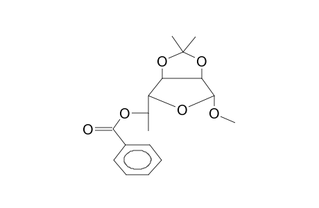 METHYL 5-O-BENZOYL-6-DEOXY-2,3-O-ISOPROPYLIDENE-BETA-D-ALLOFURANOSIDE