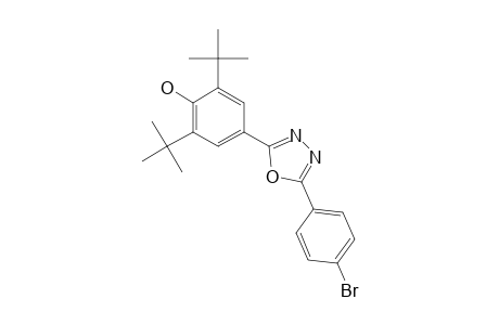 4-[5-(4-BROMOPHENYL)-1,3,4-OXADIAZOL-2-YL]-2,6-DI-TERT.-BUTYLPHENOL