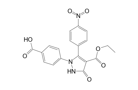 4-(5-(4-Nitrophenyl)-4-(ethoxycarbonyl)-3-oxo-2,3-dihydropyrazol-1-yl)benzoic acid