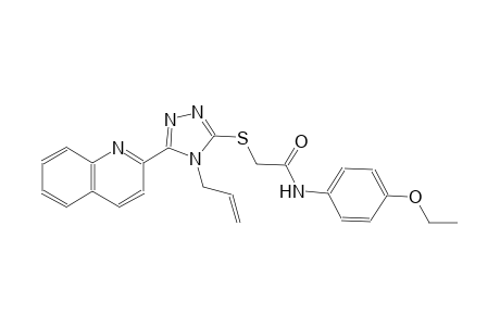 2-{[4-allyl-5-(2-quinolinyl)-4H-1,2,4-triazol-3-yl]sulfanyl}-N-(4-ethoxyphenyl)acetamide