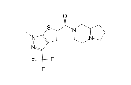 pyrrolo[1,2-a]pyrazine, octahydro-2-[[1-methyl-3-(trifluoromethyl)-1H-thieno[2,3-c]pyrazol-5-yl]carbonyl]-