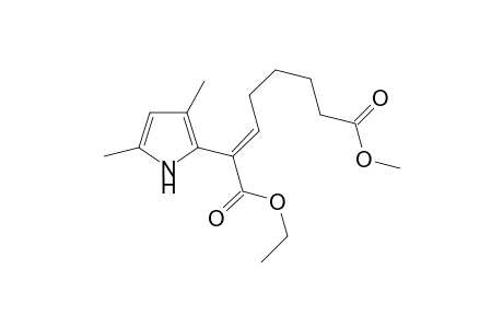 (E)-1-ethyl 8-methyl 2-(3,5-dimethyl-1H-pyrrol-2-yl)oct-2-enedioate