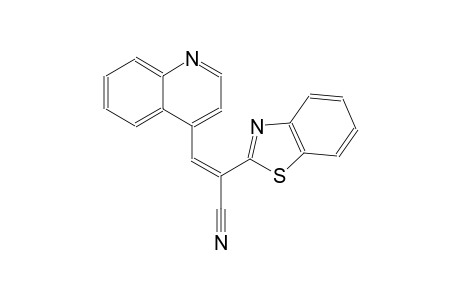 2-benzothiazoleacetonitrile, alpha-(4-quinolinylmethylene)-