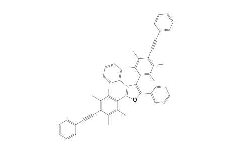 2,4-Diphenyl-3,5-bis(2,3,5,6-tetramethyl-4-phenylethynylphenyl)furan