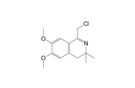 isoquinoline, 1-(chloromethyl)-3,4-dihydro-6,7-dimethoxy-3,3-dimethyl-