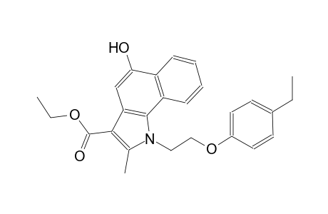 1H-benz[g]indole-3-carboxylic acid, 1-[2-(4-ethylphenoxy)ethyl]-5-hydroxy-2-methyl-, ethyl ester