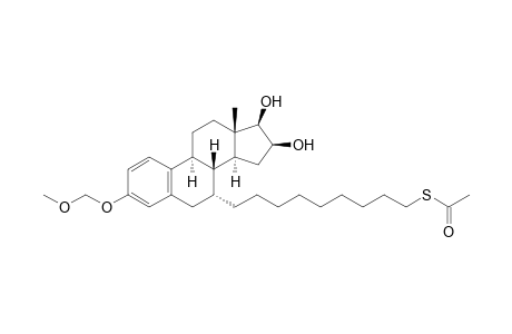 7.alpha.-[9-(Acetylthio)nonyl]-3-O-methoxymethylestra-1,3,5(10)-triene-3,16.beta.,17.beta.-triol