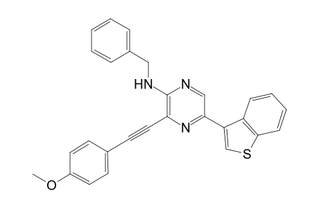 N-Benzyl-N-[5-(1-benzothiophen-3-yl)-3-(4-methoxyphenyl)ethynyl]pyrazin-2-yl amine