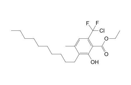 Ethyl 6-[Chloro(difluoro)methyl]-3-decyl-2-hydroxy-4-methylbenzoate