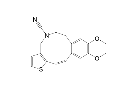 Thieno[3,2-e][3]benzazecine-5(4H)-carbonitrile, 6,7-dihydro-9,10-dimethoxy-, (E)-