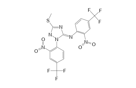 3-METHYLTHIO-1-(2-NITRO-4-TRIFLUOROMETHYLPHENYL)-5-(2-NITRO-4-TRIFLUOROPHENYLIMINO)-2H-1,2,4-TRIAZOLE