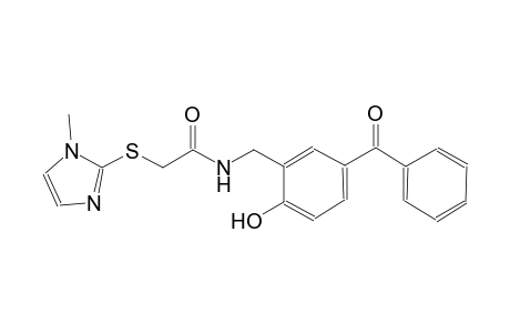 N-(5-benzoyl-2-hydroxybenzyl)-2-[(1-methyl-1H-imidazol-2-yl)sulfanyl]acetamide
