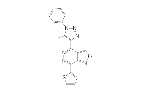 4-(5-Methyl-1-phenyl-1H-1,2,3-triazol-4-yl)-7-(thiophen-2-yl)isoxazolo[3,4-d]pyridazine