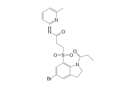 propanamide, 3-[[5-bromo-2,3-dihydro-1-(1-oxopropyl)-1H-indol-7-yl]sulfonyl]-N-(6-methyl-2-pyridinyl)-
