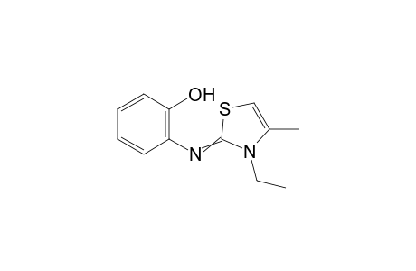2-(3-ethyl-4-methylthiazol-2(3H)-ylideneamino)phenol