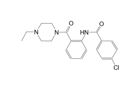 4-Chloro-N-[2-(4-ethyl-piperazine-1-carbonyl)-phenyl]-benzamide