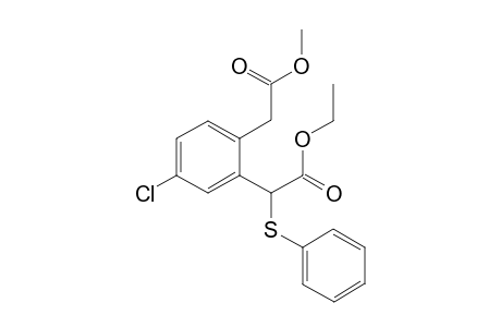 Ethyl 2-[(m-Chloro-o-methoxycarbonylmethyl)phenyl]-2-(phenylthio)acetate