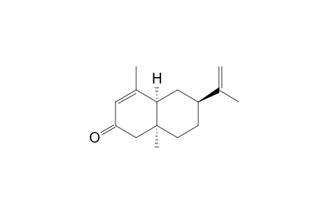 1,5-Dimethyl-8-(1'-methylethenyl)bicyclo[4.4.0]dec-4-en-3-one, [1S,6S,8S]