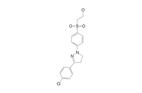 2-[4-[3-(4-chlorophenyl)-4,5-dihydropyrazol-1-yl]phenyl]sulfonylethanol