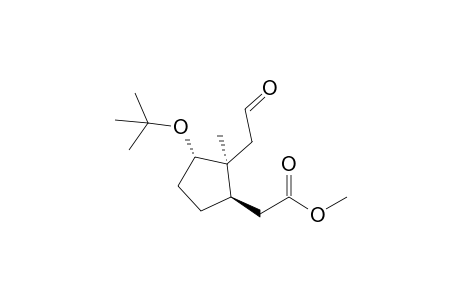 2-[(1R,2S,3S)-2-methyl-3-[(2-methylpropan-2-yl)oxy]-2-(2-oxoethyl)cyclopentyl]acetic acid methyl ester