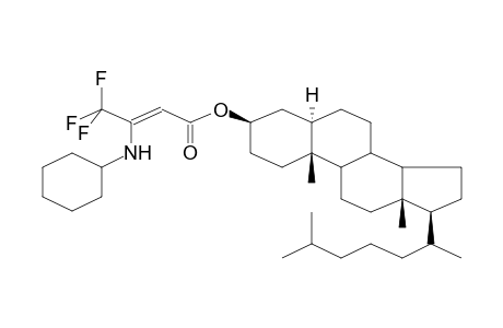 CHOLESTANYL, 3-CYCLOHEXYLAMINO-4,4,4-TRIFLUOROBUT-2-ENOATE
